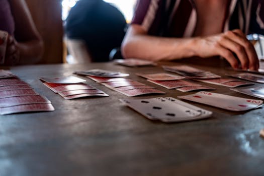 Leque de cartas — arte conceitual N19